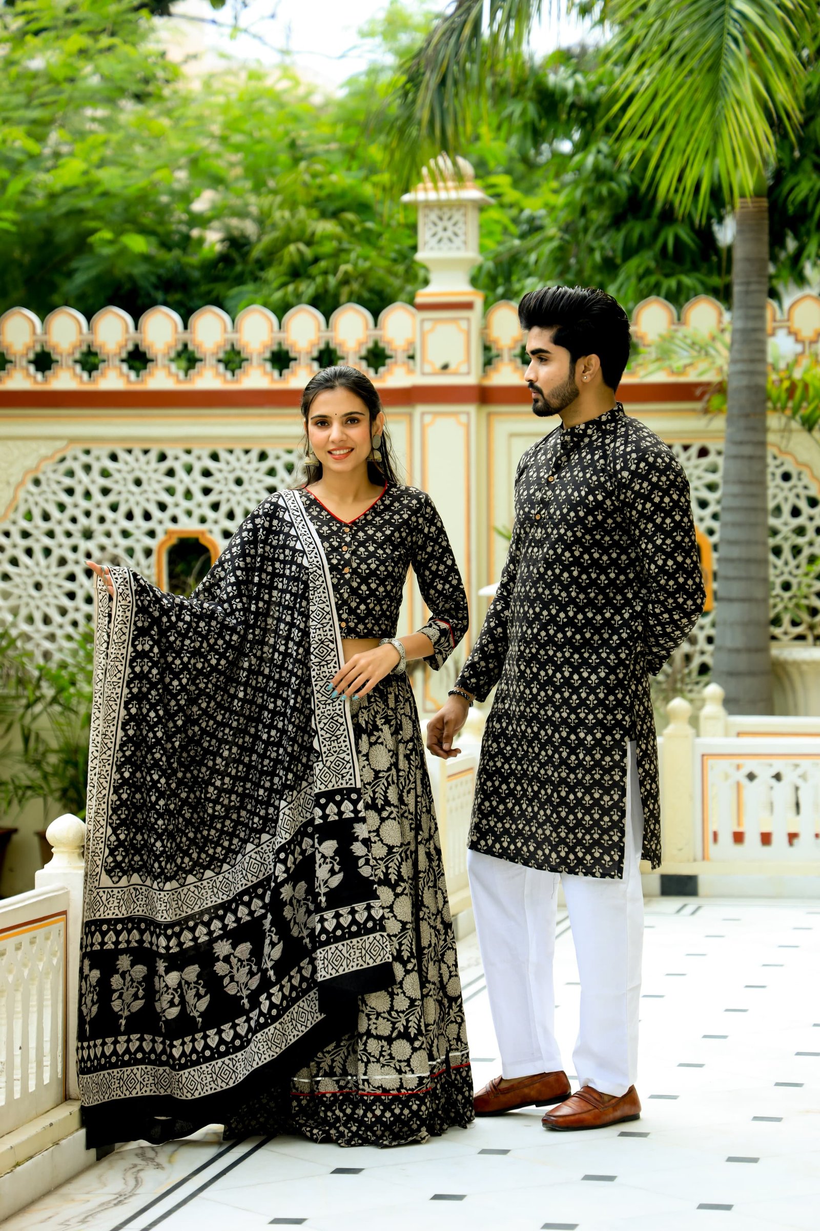 Cotton Printed Couple Combo Set