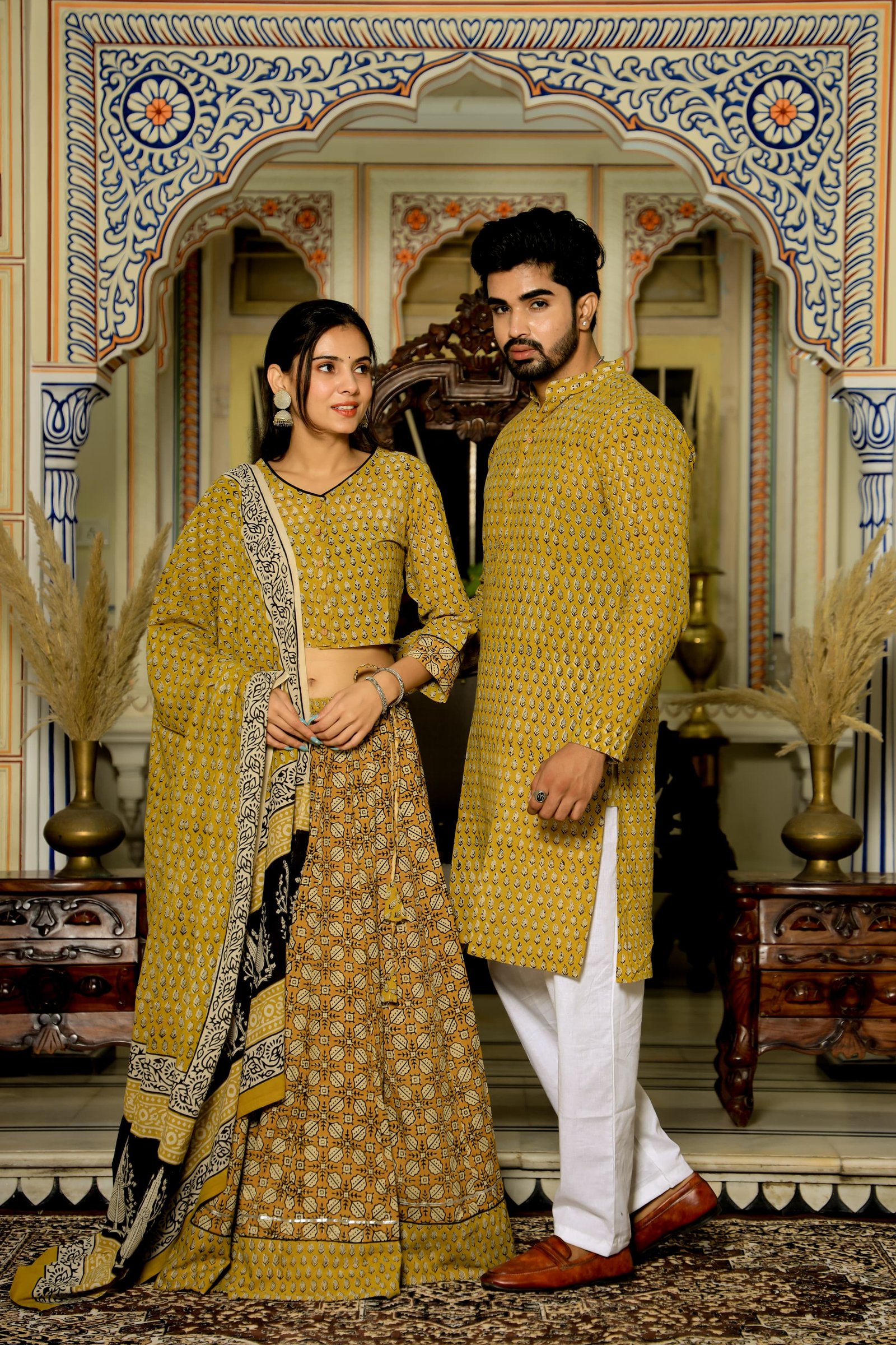 Cotton Printed Couple Combo Set