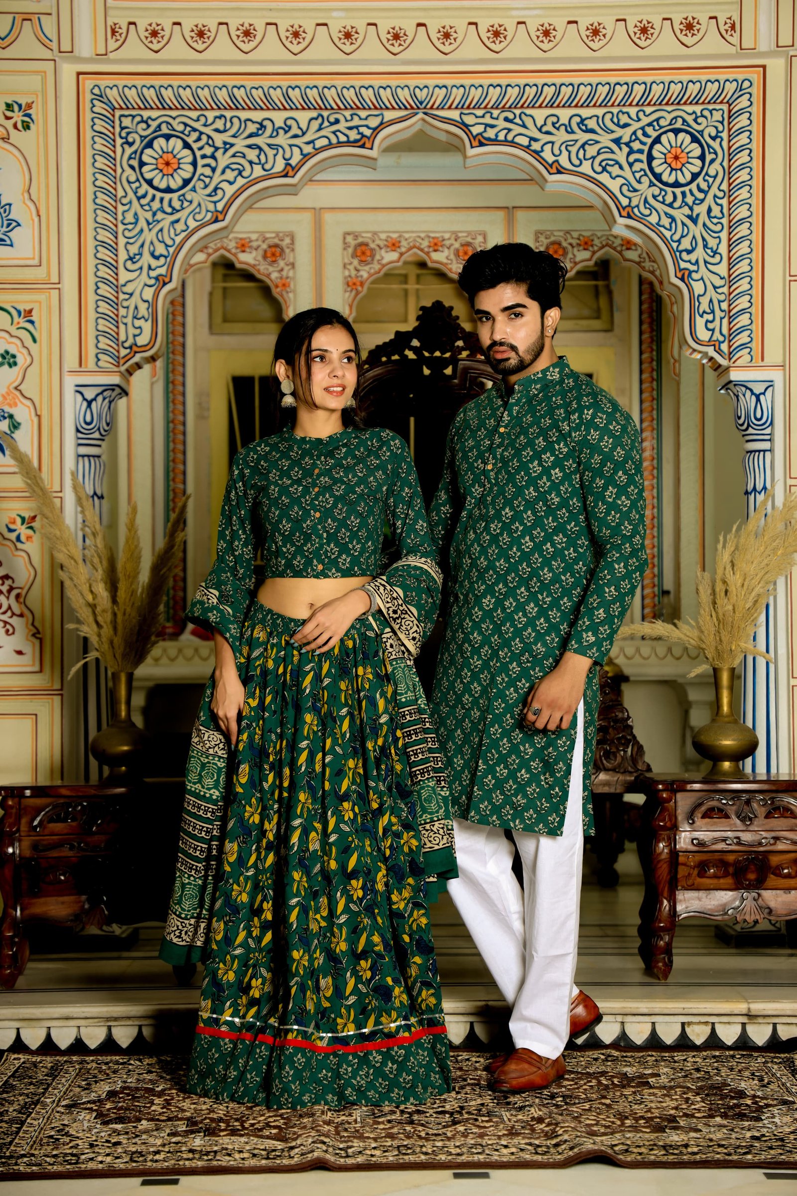 Cotton Printed Couple Combo Set