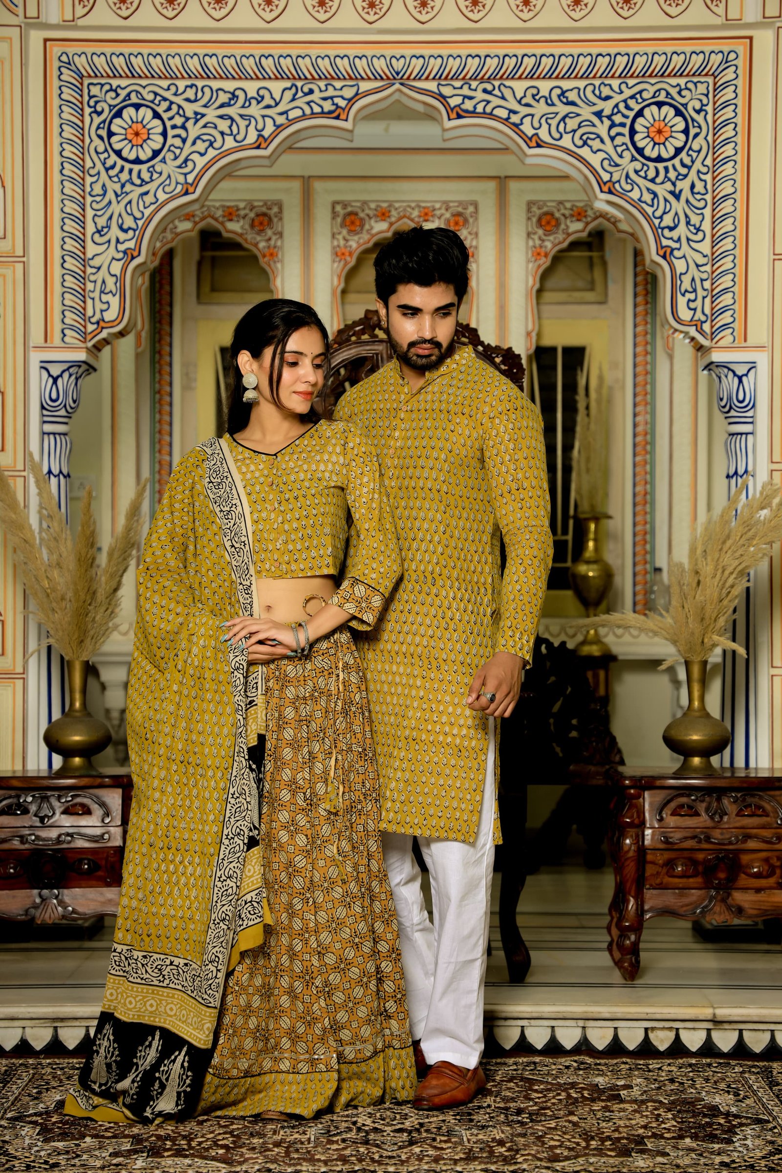 Cotton Printed Couple Combo Set