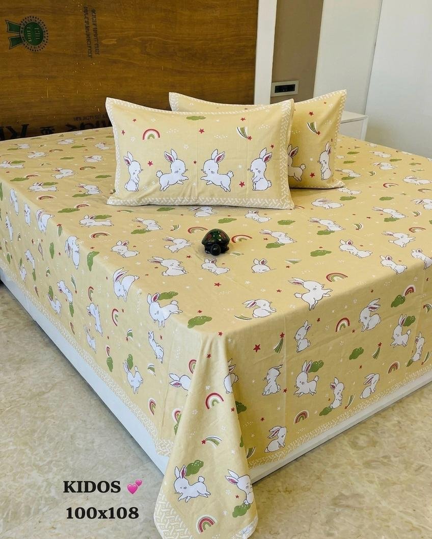 Cotton Printed Double Bedsheet