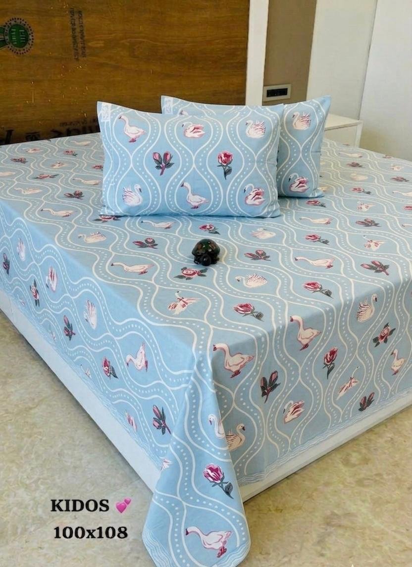 Cotton Printed Double Bedsheet