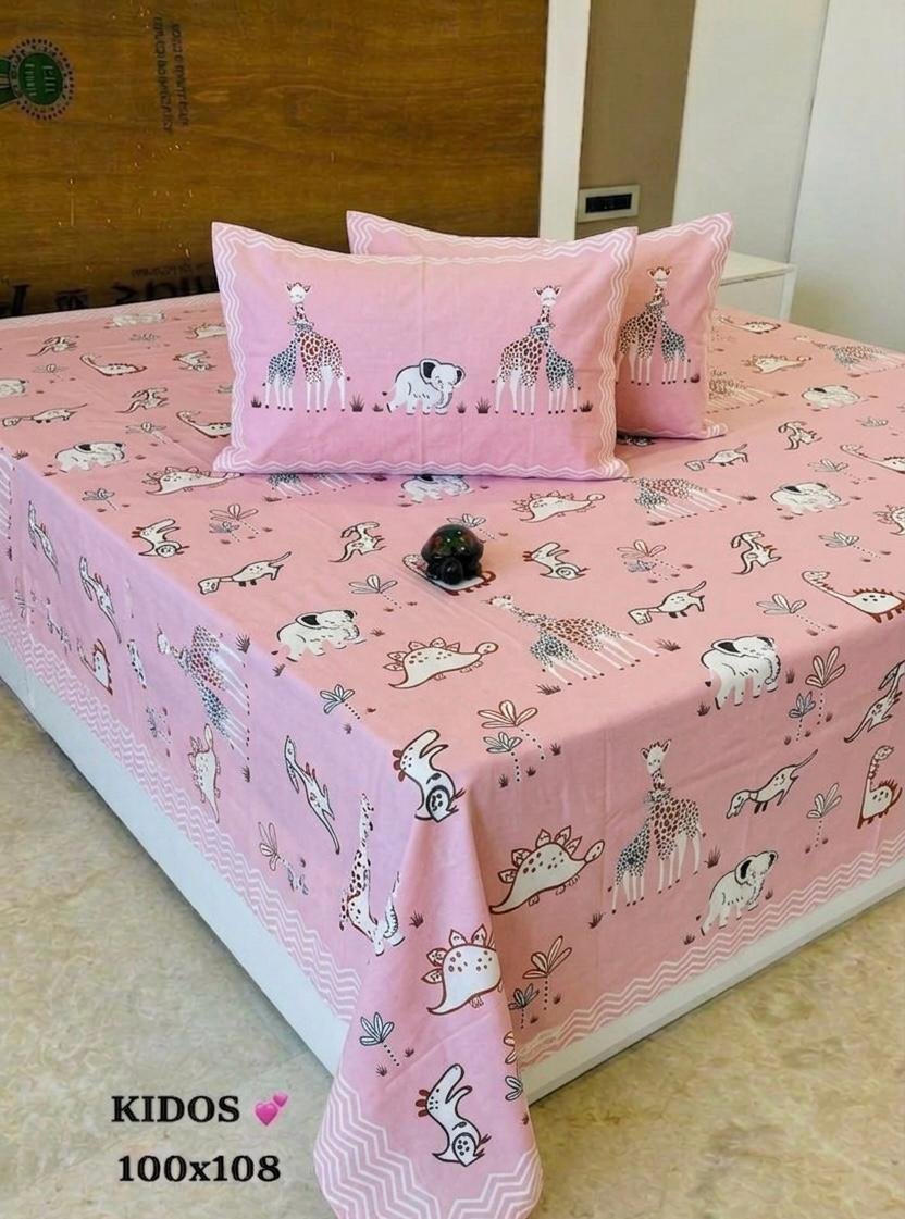 Cotton Printed Double Bedsheet