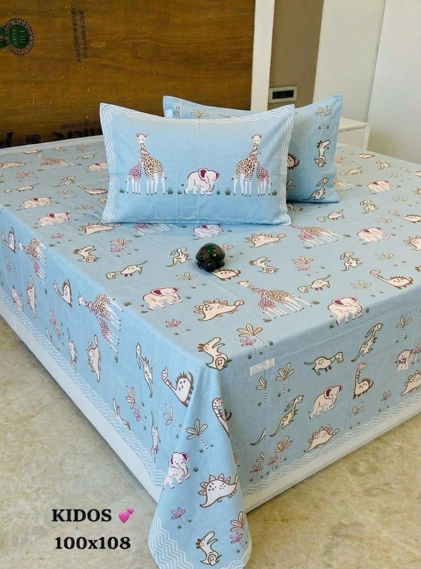 Cotton Printed Double Bedsheet