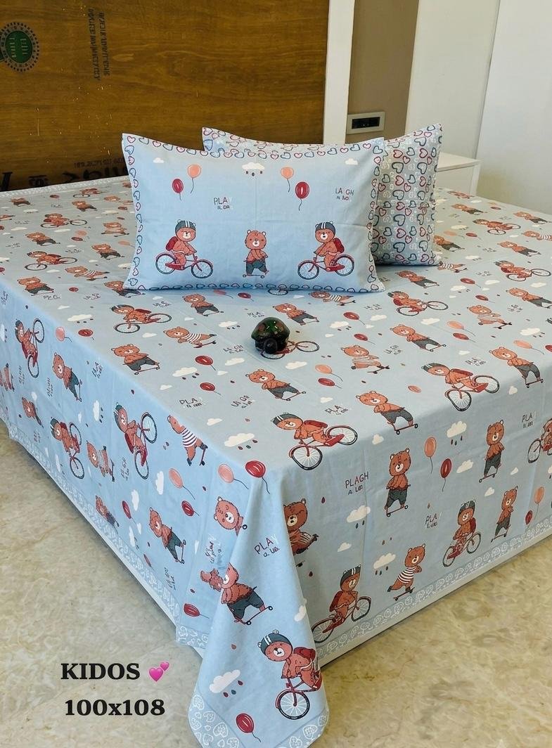 Cotton Printed Double Bedsheet
