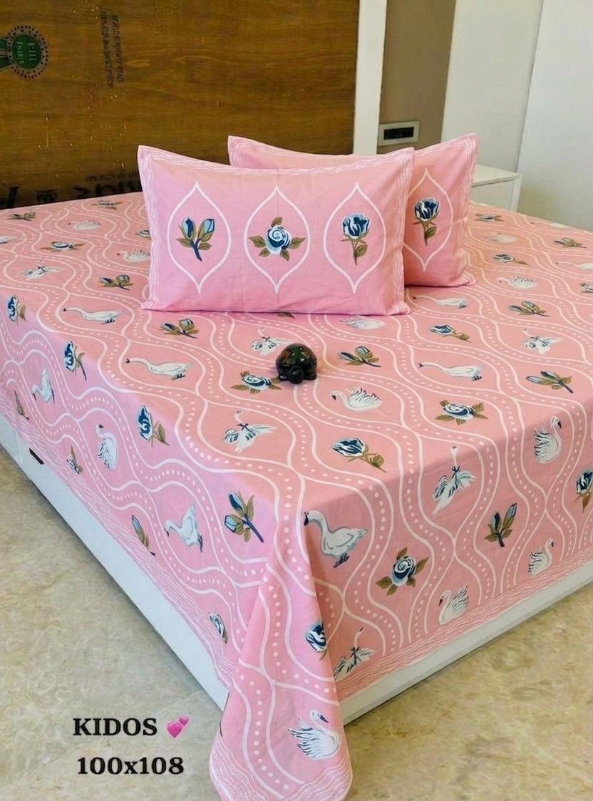 Cotton Printed Double Bedsheet