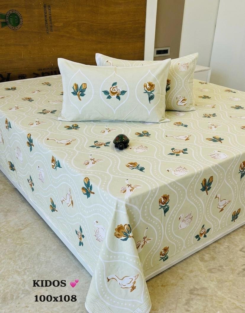 Cotton Printed Double Bedsheet