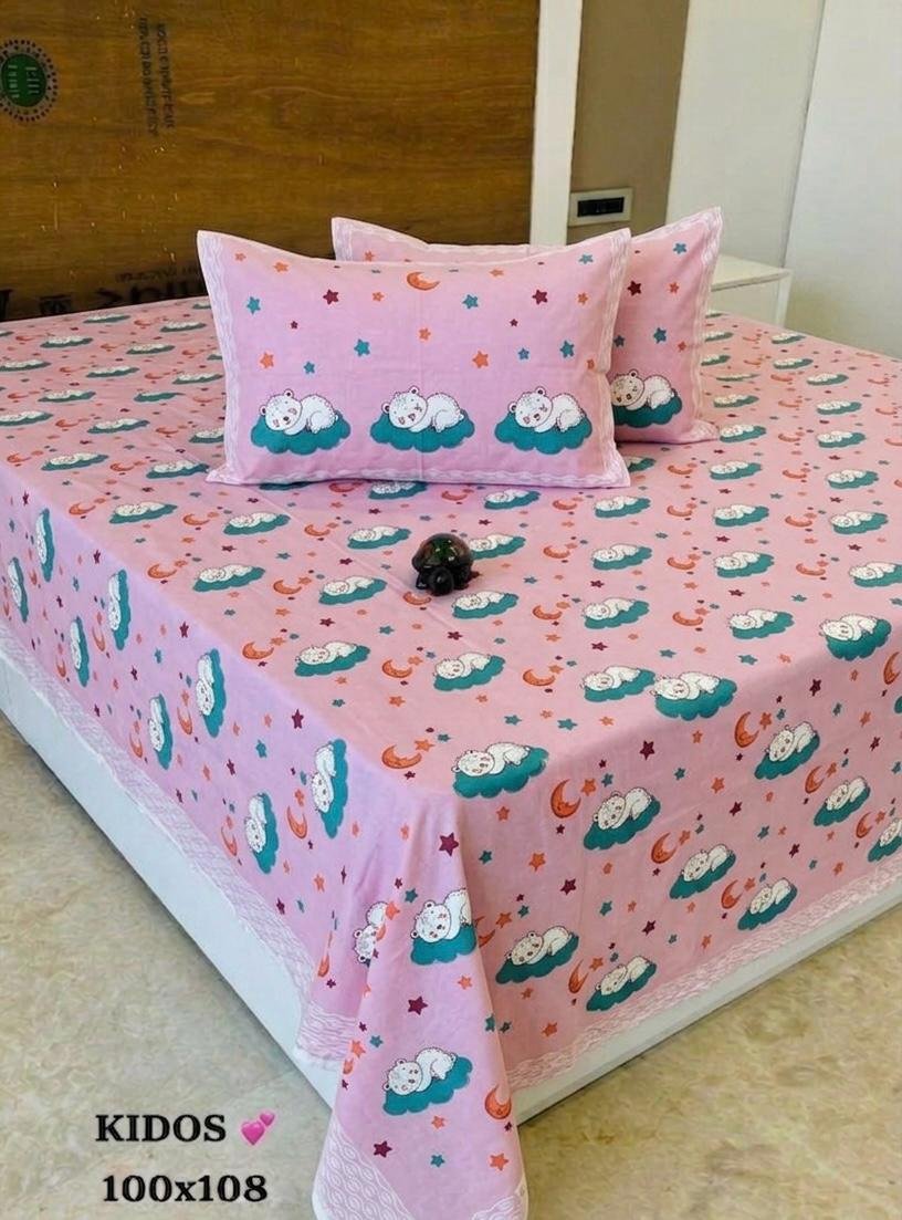 Cotton Printed Double Bedsheet