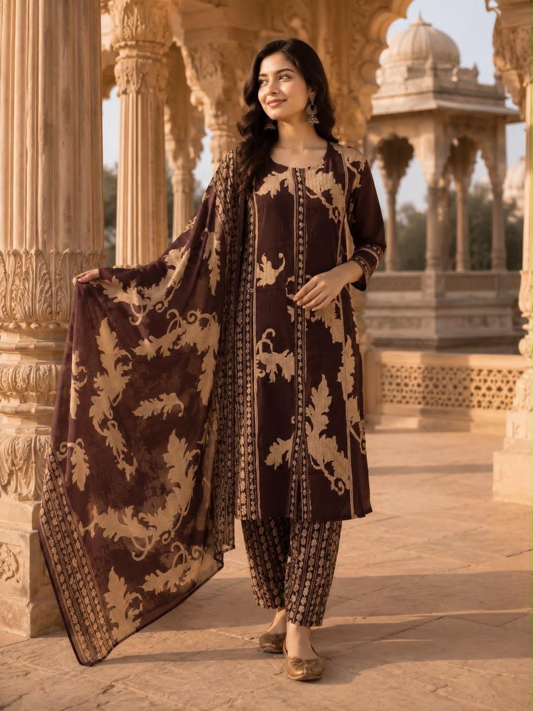 Cotton Printed Stitched Suit Set