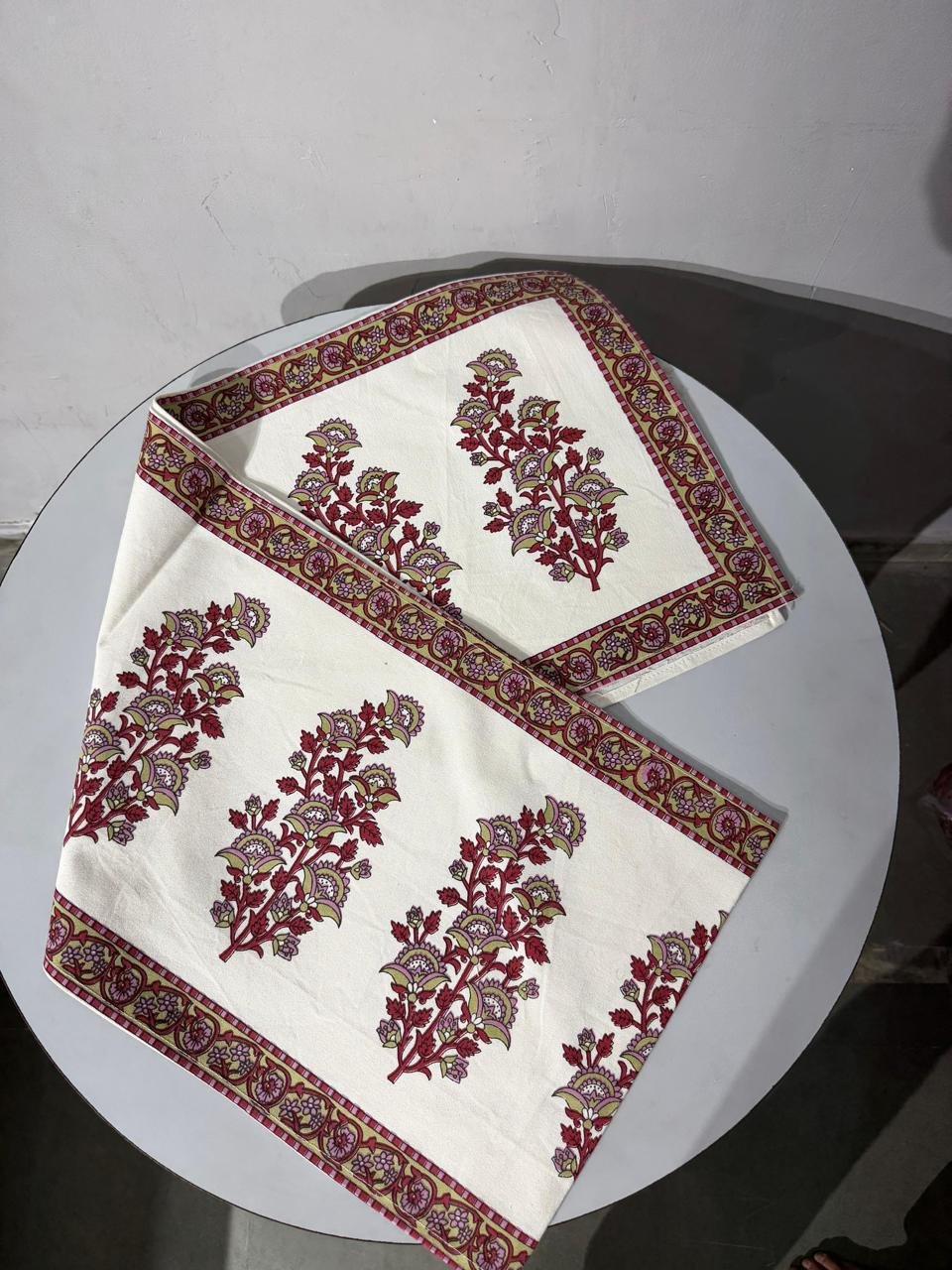 Cotton Canvas Printed Table Runner