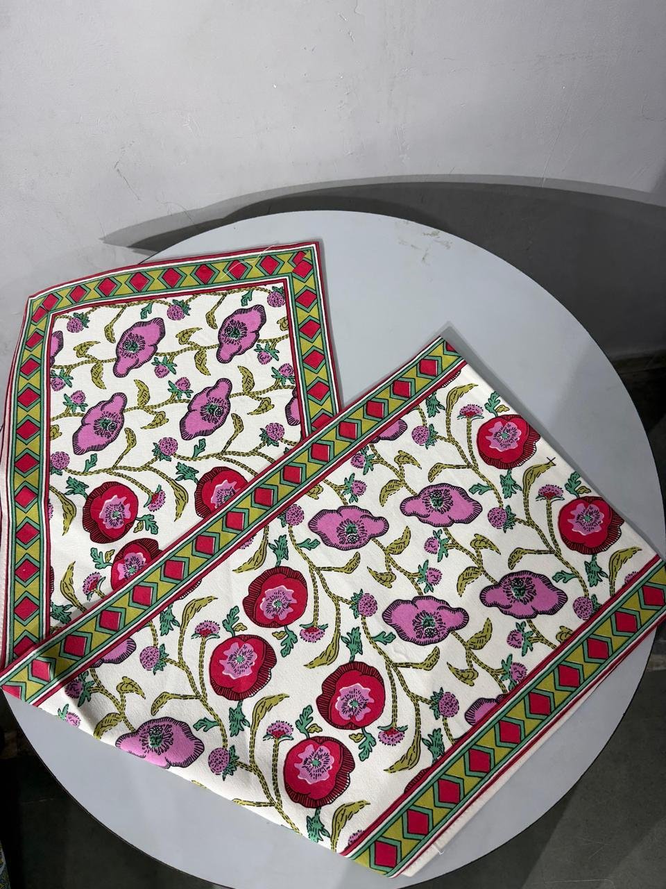 Cotton Canvas Printed Table Runner