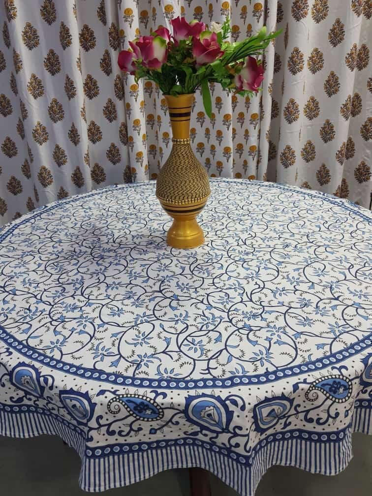 Cotton Printed Round Table Cover