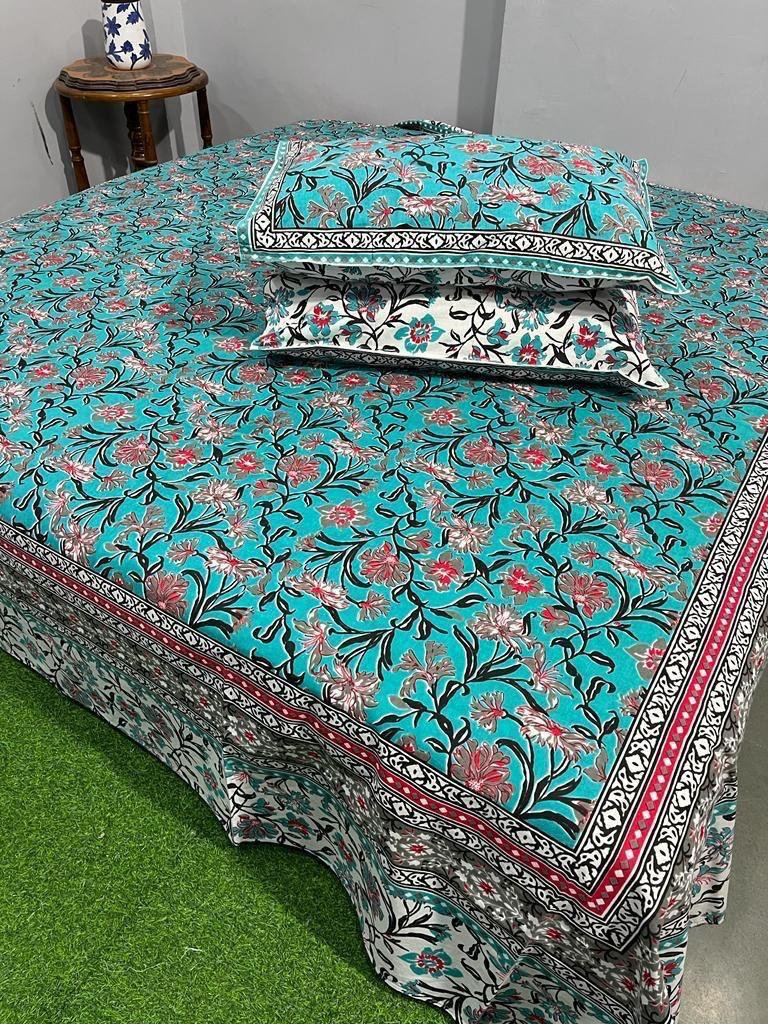 Cotton Printed King Size Bedsheet