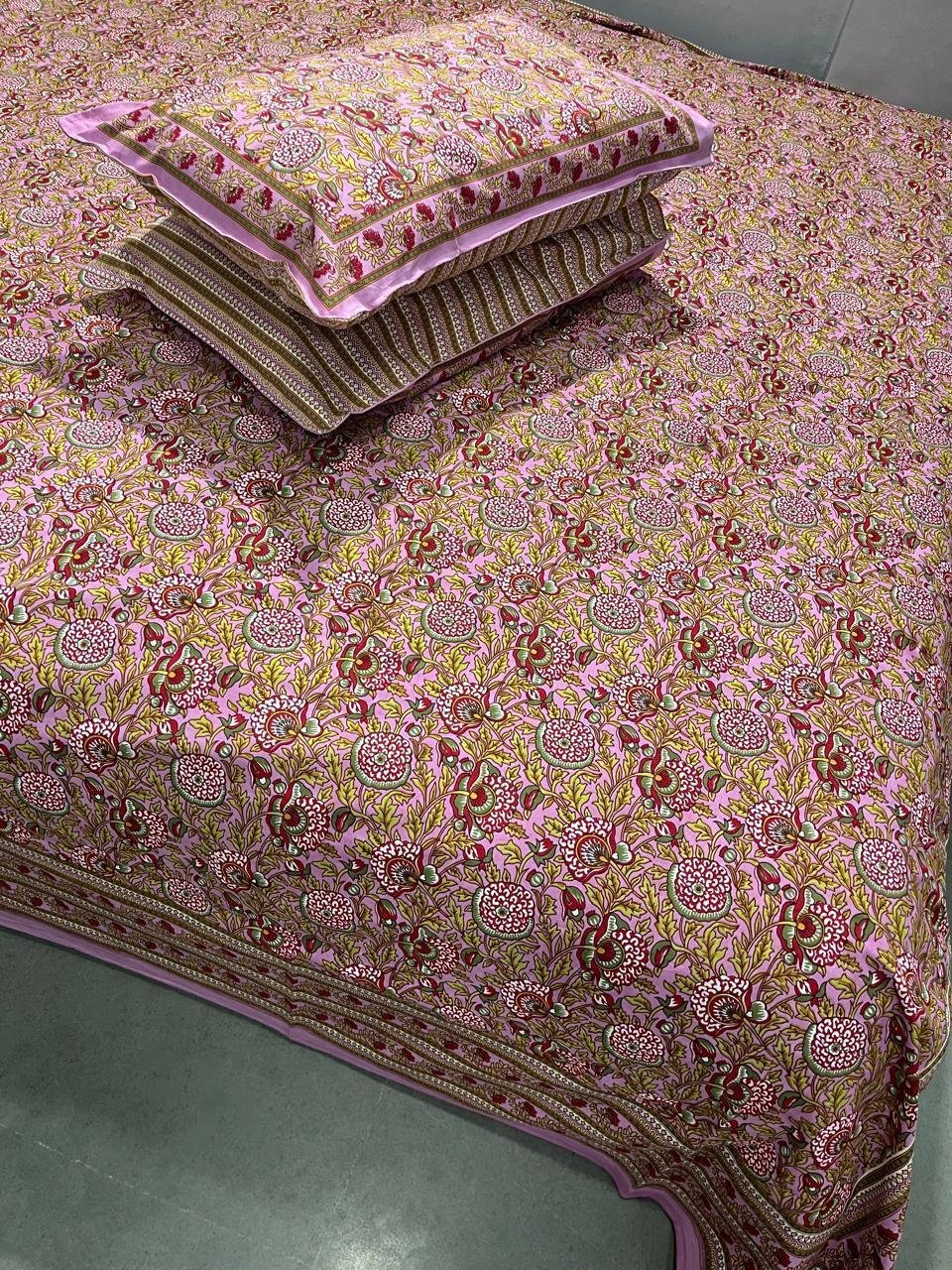 Cotton Printed King Size Bedsheet