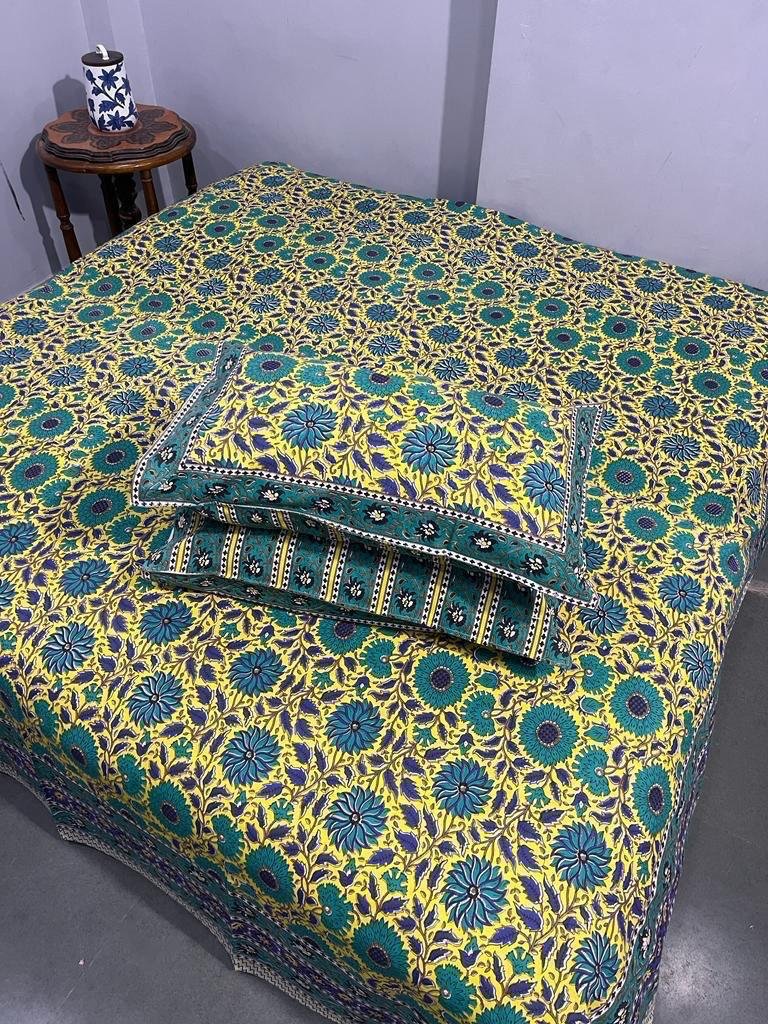 Cotton Printed King Size Bedsheet