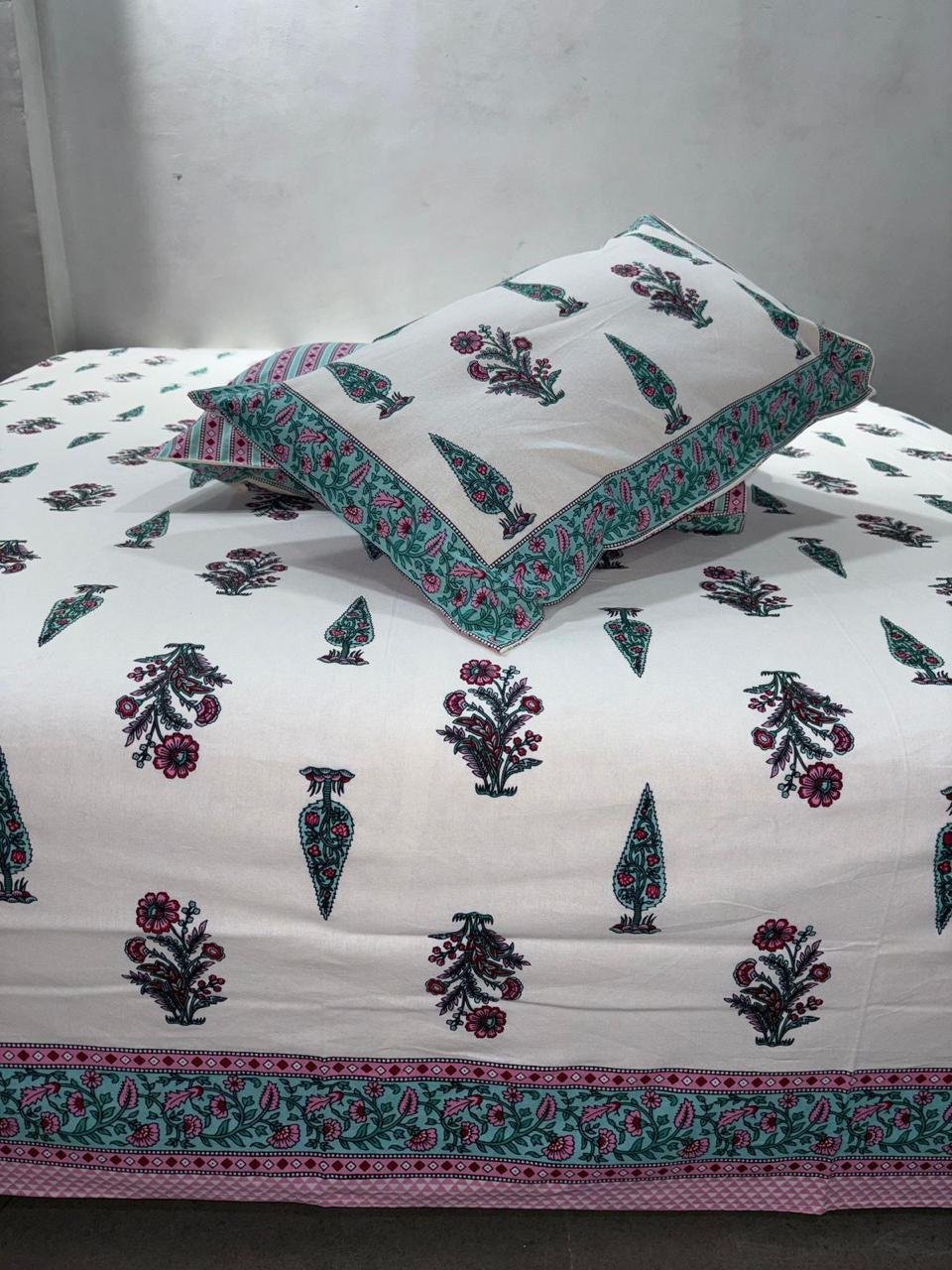 Cotton Printed King Size Bedsheet