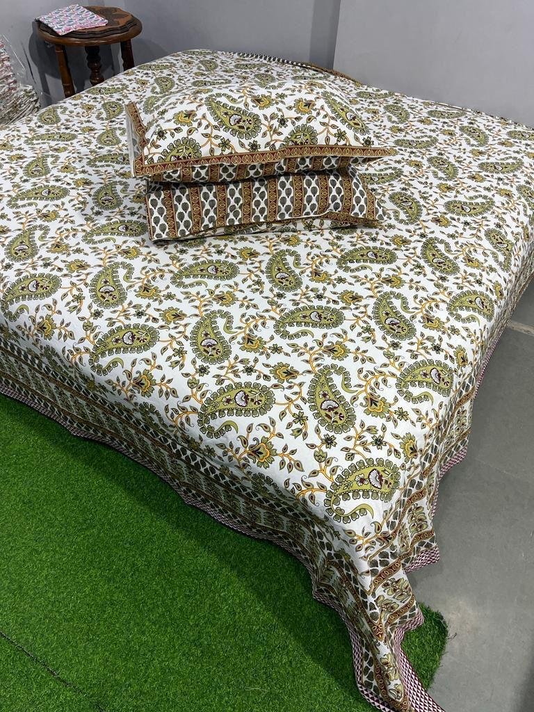 Cotton Printed King Size Bedsheet