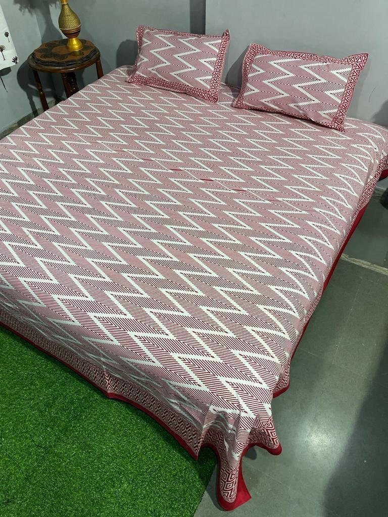 Cotton Printed King Size Bedsheet