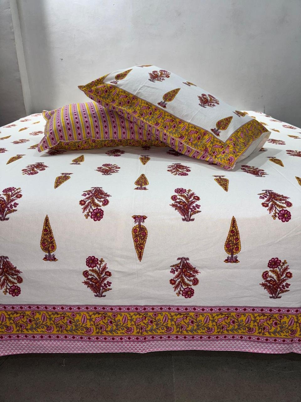 Cotton Printed King Size Bedsheet