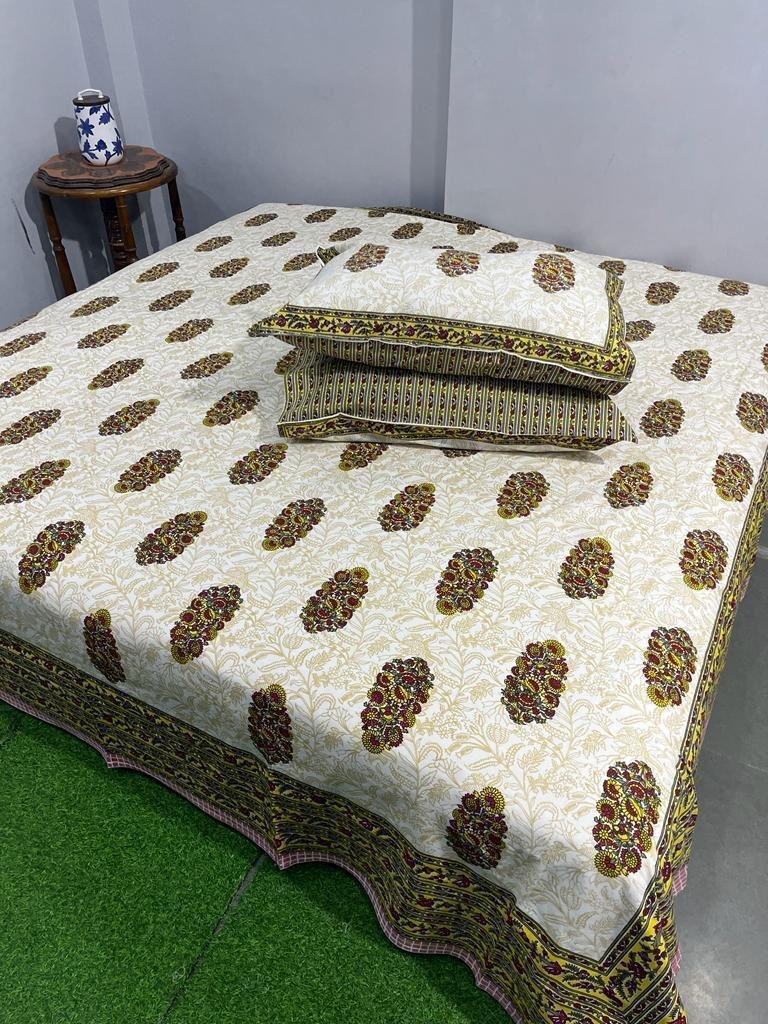 Cotton Printed King Size Bedsheet