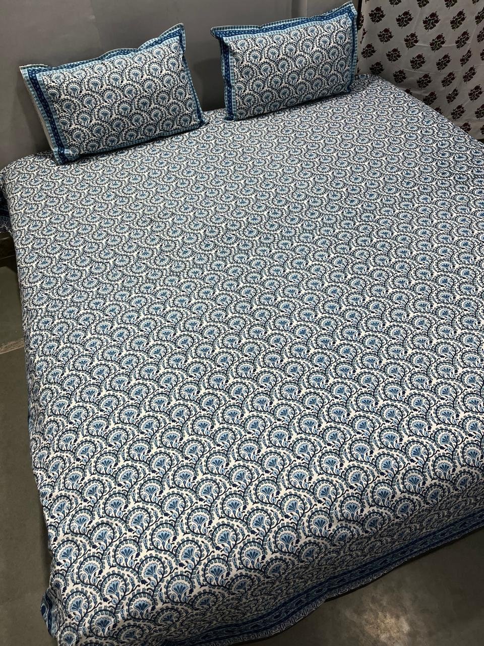 Cotton Printed King Size Bedsheet
