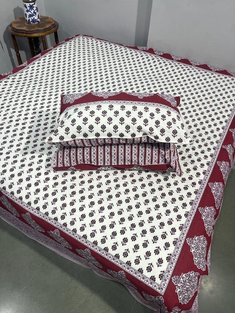 Cotton Printed King Size Bedsheet