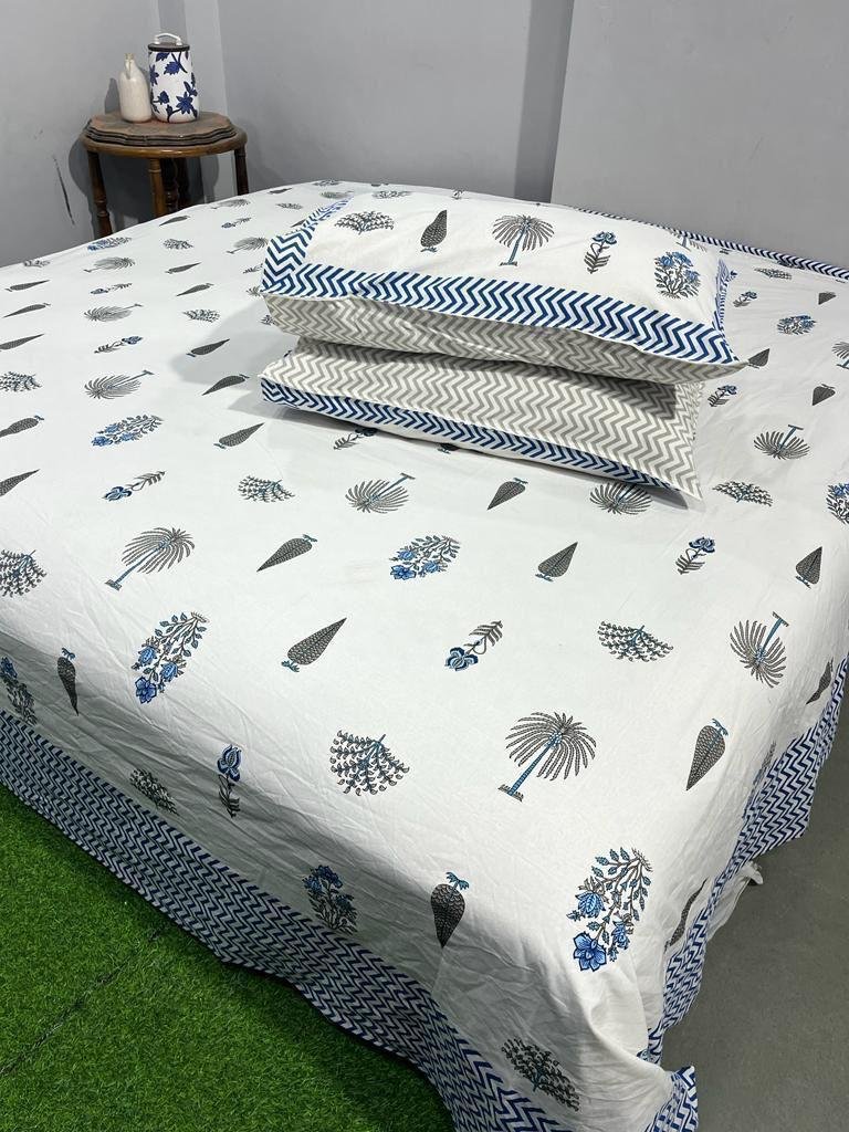 Cotton Printed King Size Bedsheet