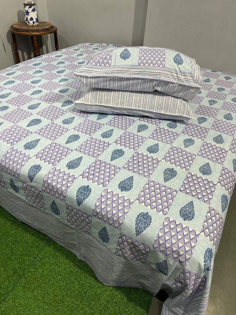 Cotton Printed King Size Bedsheet