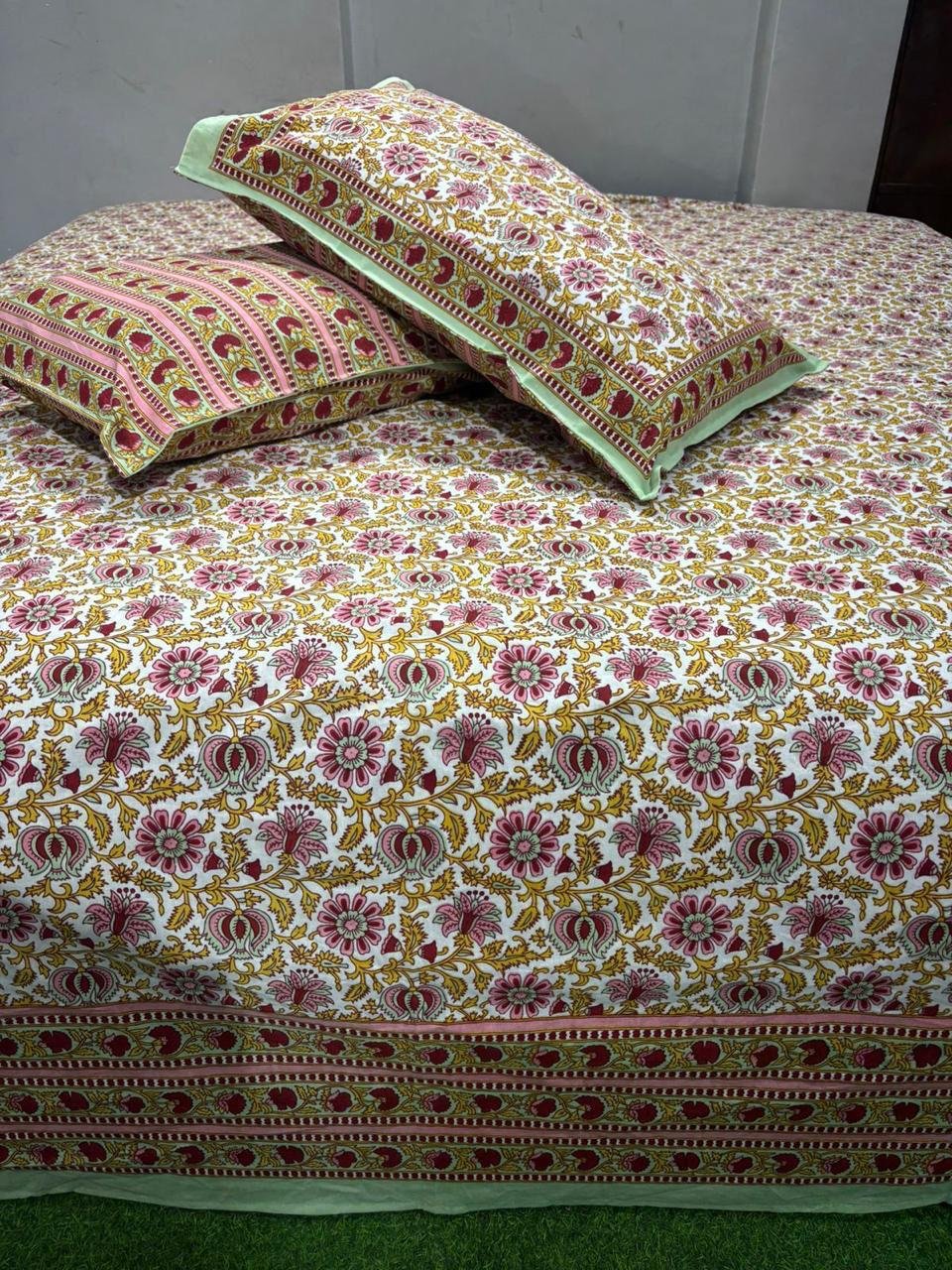 Cotton Printed King Size Bedsheet