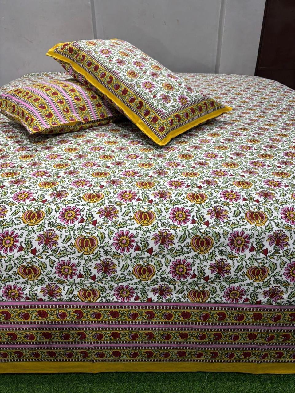 Cotton Printed King Size Bedsheet