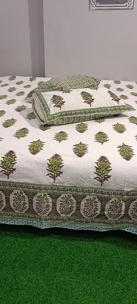 Cotton Printed King Size Bedsheet