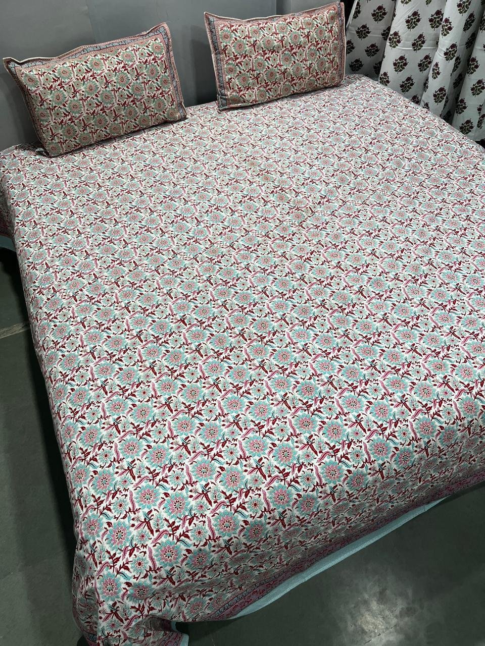 Cotton Printed King Size Bedsheet