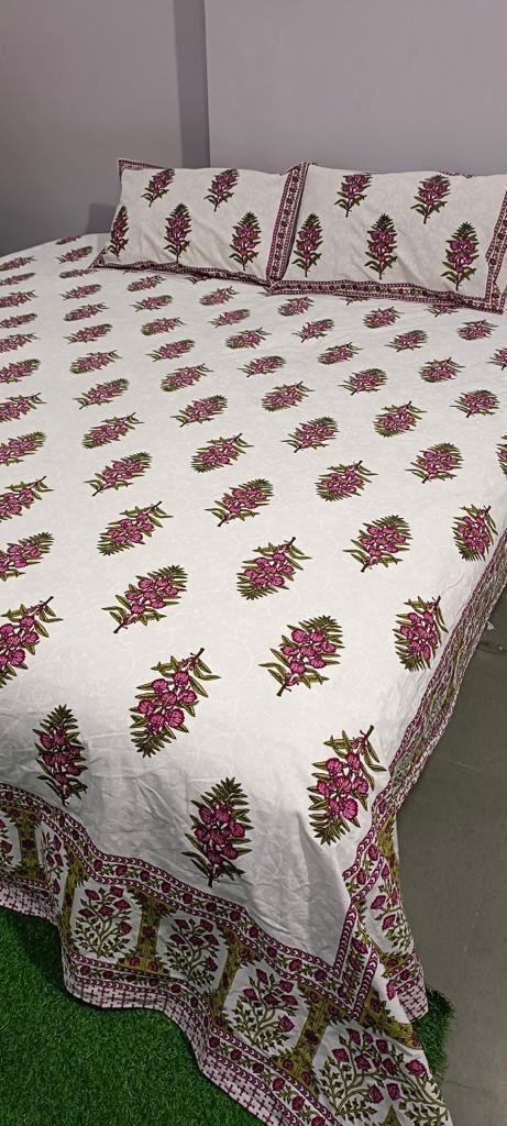 Cotton Printed King Size Bedsheet