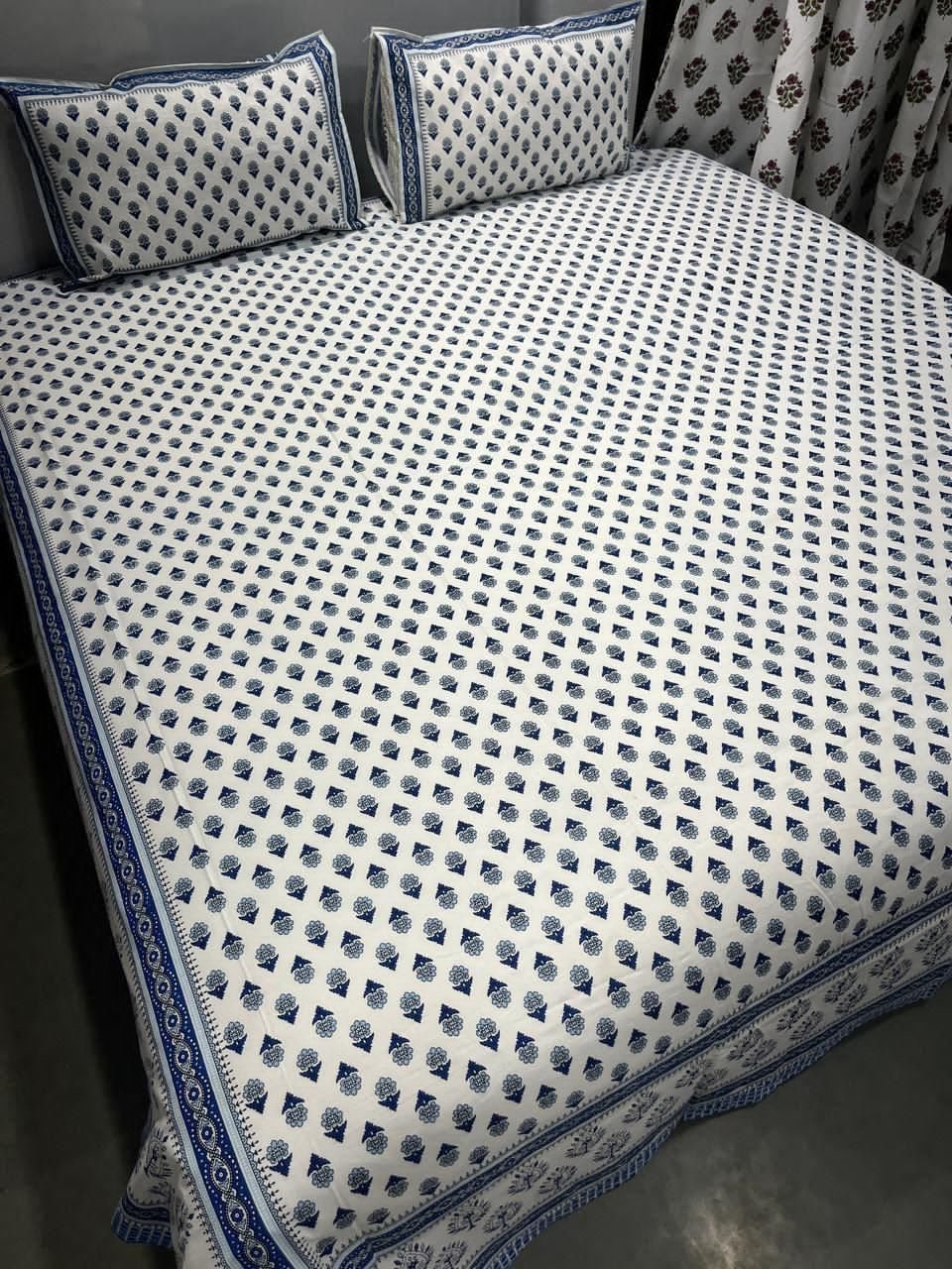 Cotton Printed King Size Bedsheet