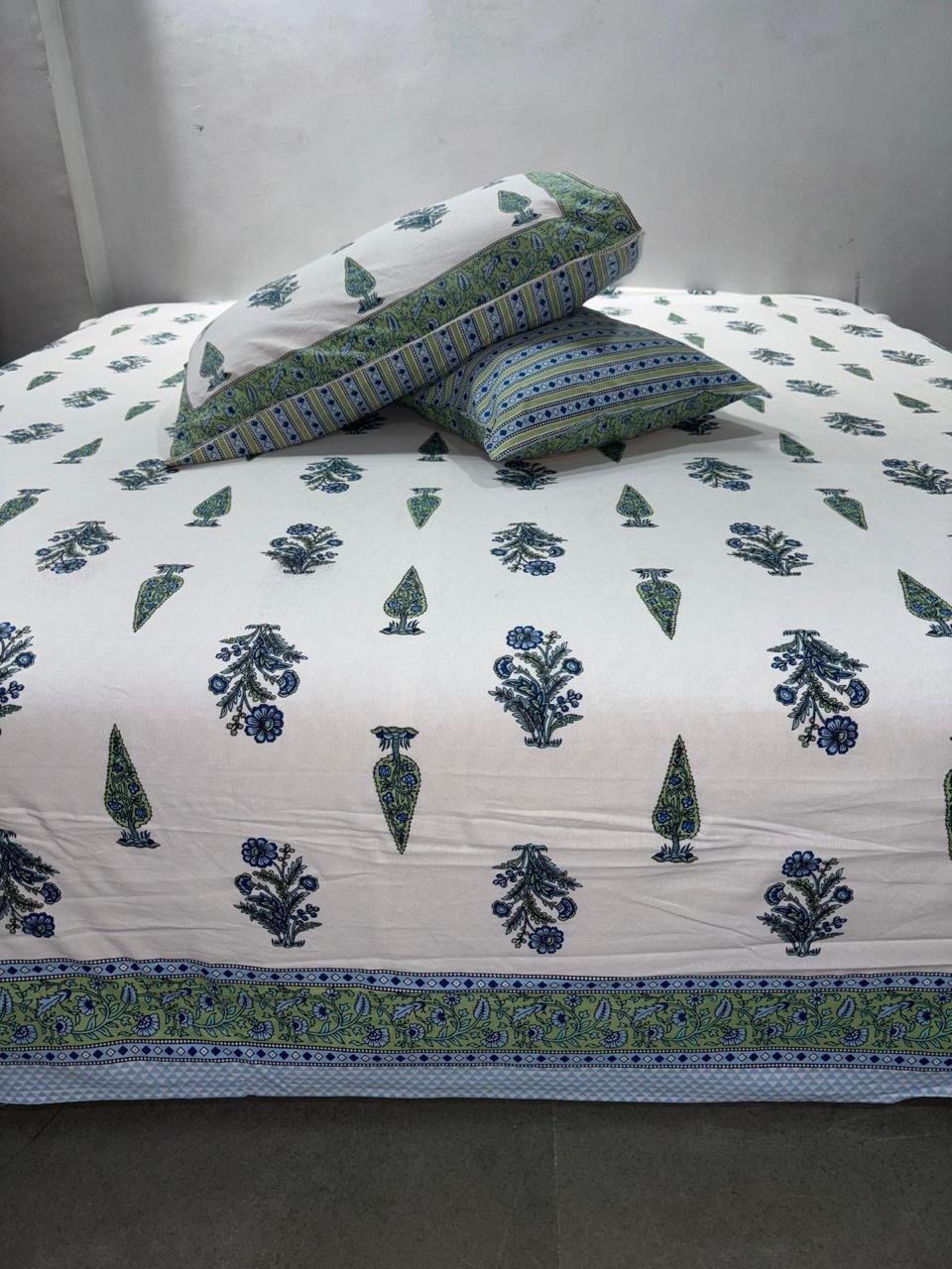 Cotton Printed King Size Bedsheet