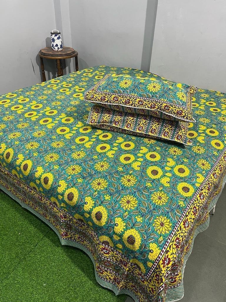 Cotton Printed King Size Bedsheet