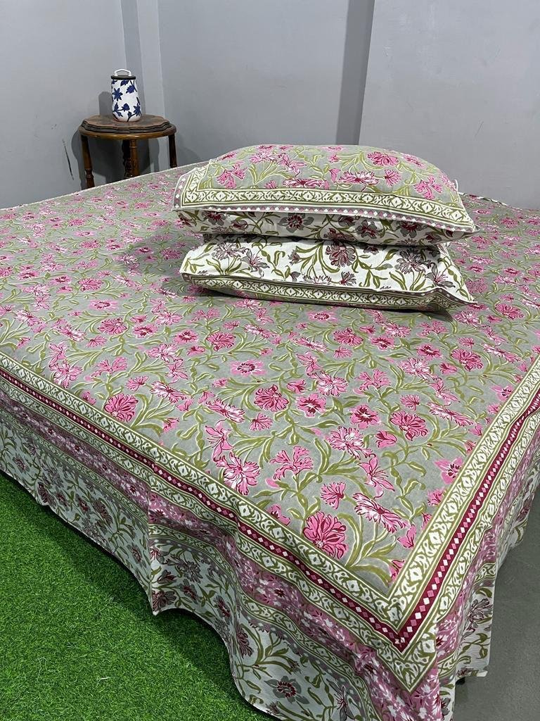 Cotton Printed King Size Bedsheet