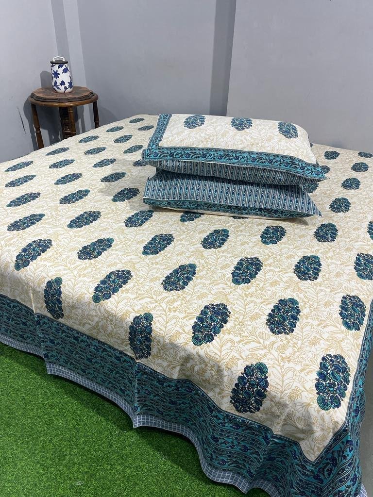 Cotton Printed King Size Bedsheet