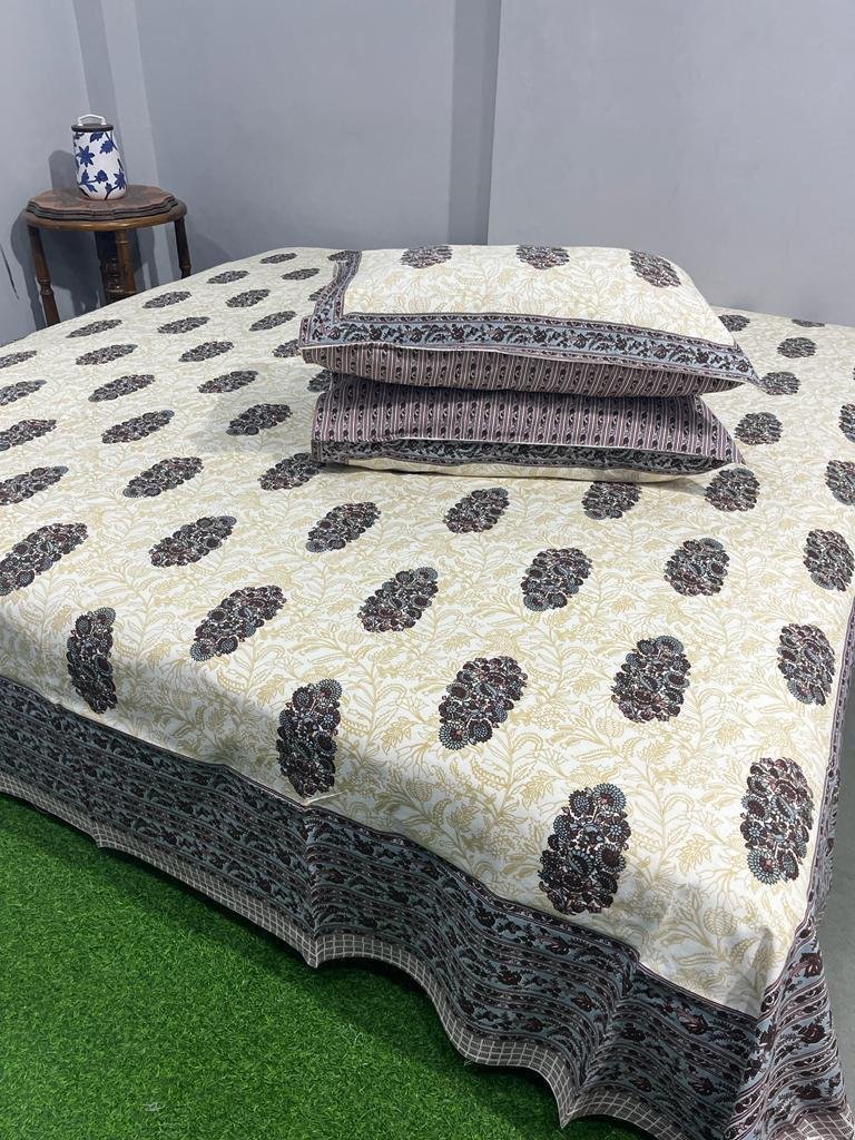 Cotton Printed King Size Bedsheet