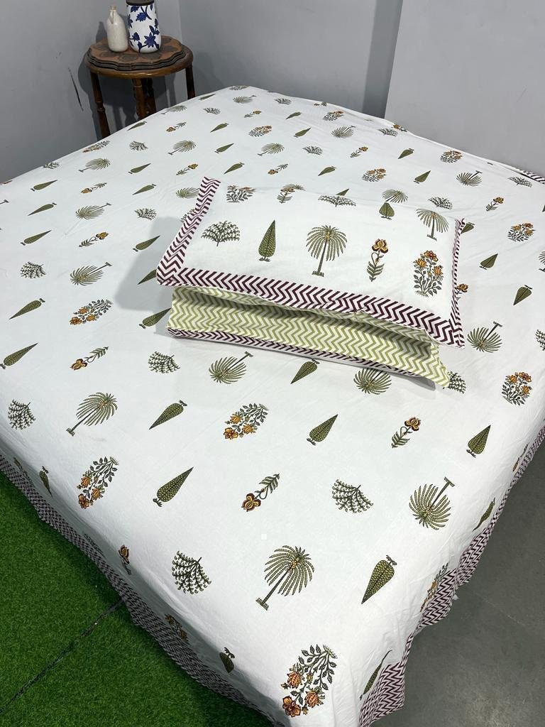 Cotton Printed King Size Bedsheet