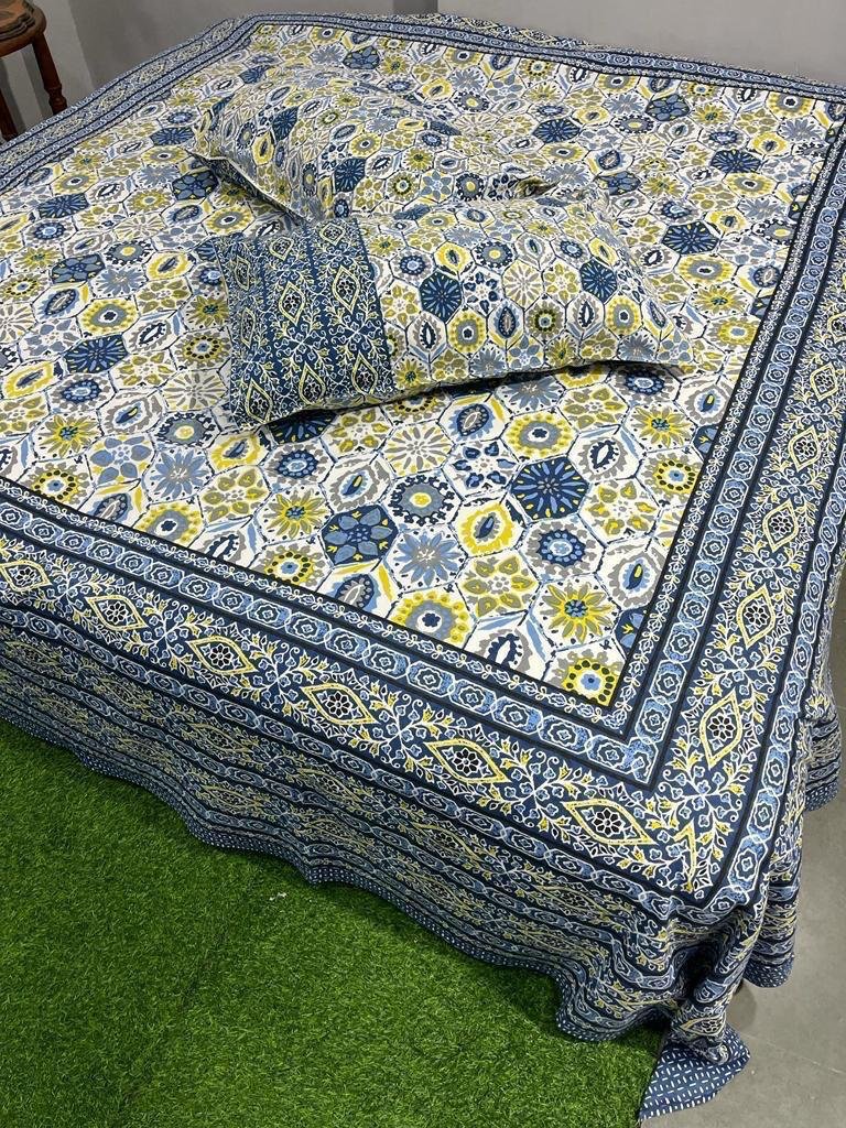 Cotton Printed King Size Bedsheet