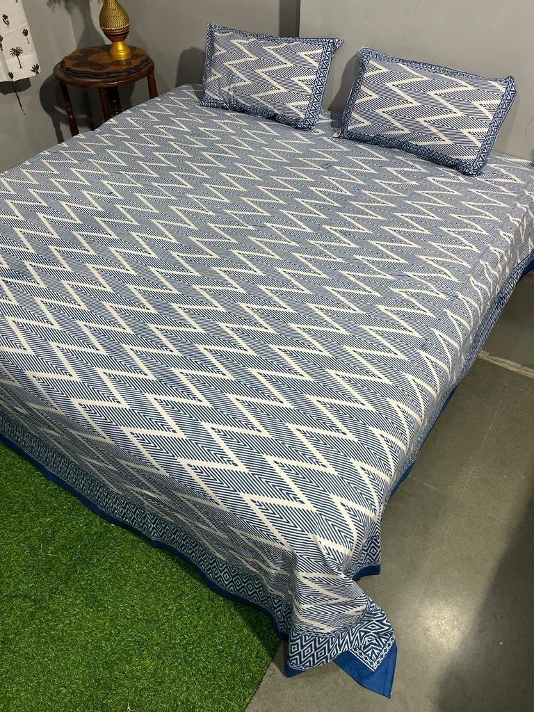 Cotton Printed King Size Bedsheet