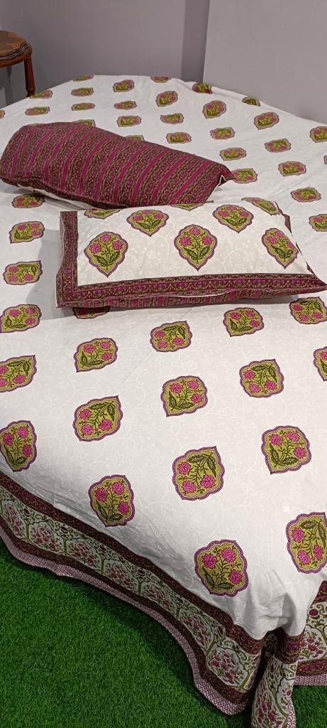 Cotton Printed King Size Bedsheet