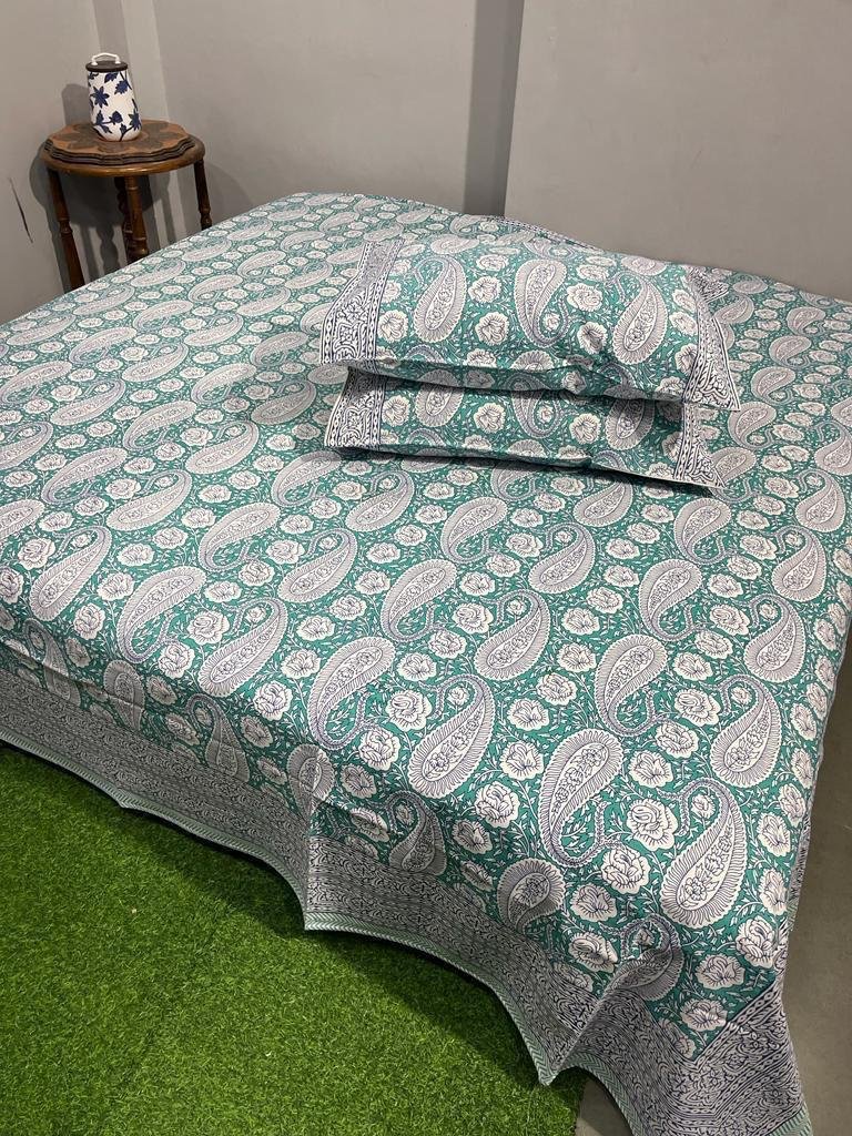 Cotton Printed King Size Bedsheet