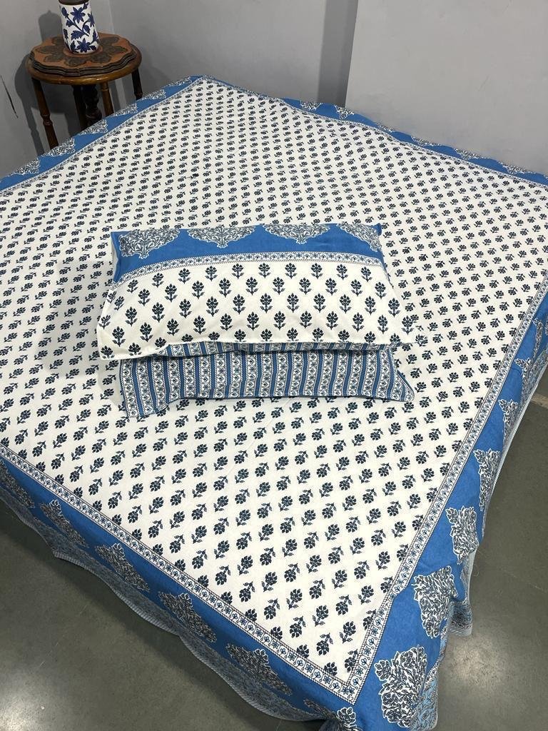Cotton Printed King Size Bedsheet