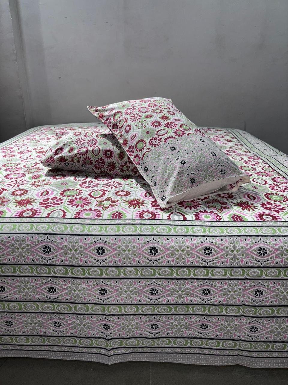 Cotton Printed King Size Bedsheet