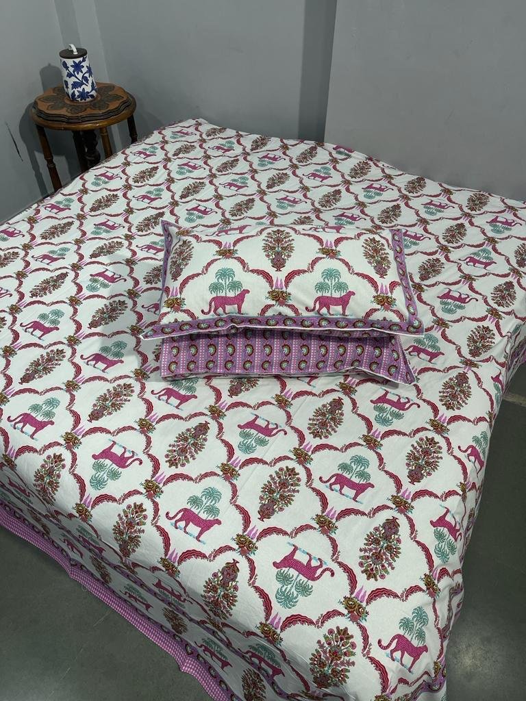 Cotton Printed King Size Bedsheet