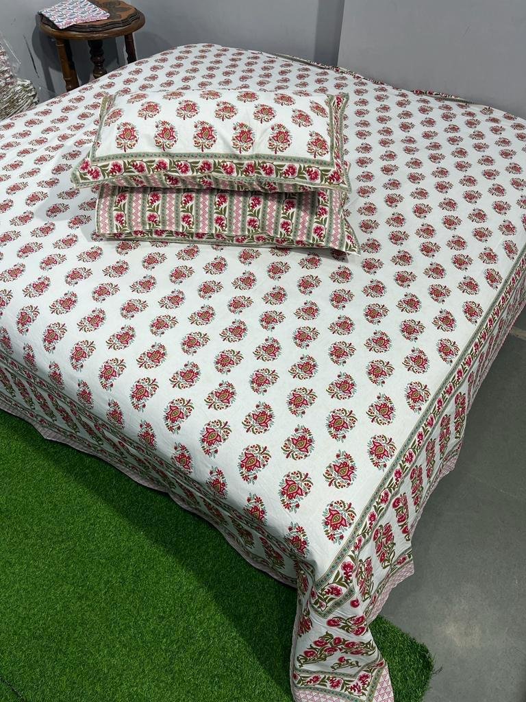 Cotton Printed King Size Bedsheet