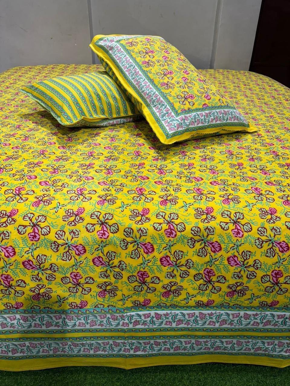 Cotton Printed King Size Bedsheet