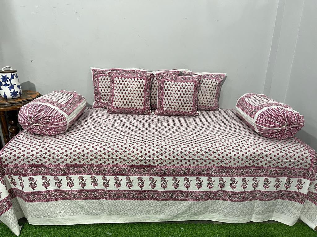 Cotton Printed Diwan Set